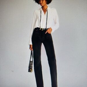 Madewell Black Mid-Rise Skinny Jeans